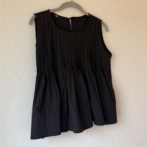 Elegant Black Sleeveless Top